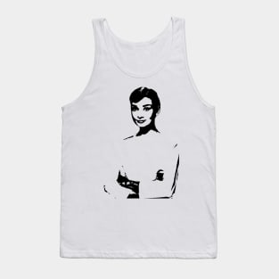 Audrey Hepburn Portrait Tank Top